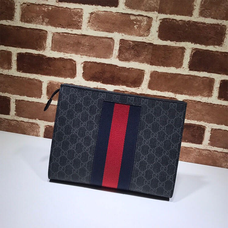 G*u*i gg black pouch
