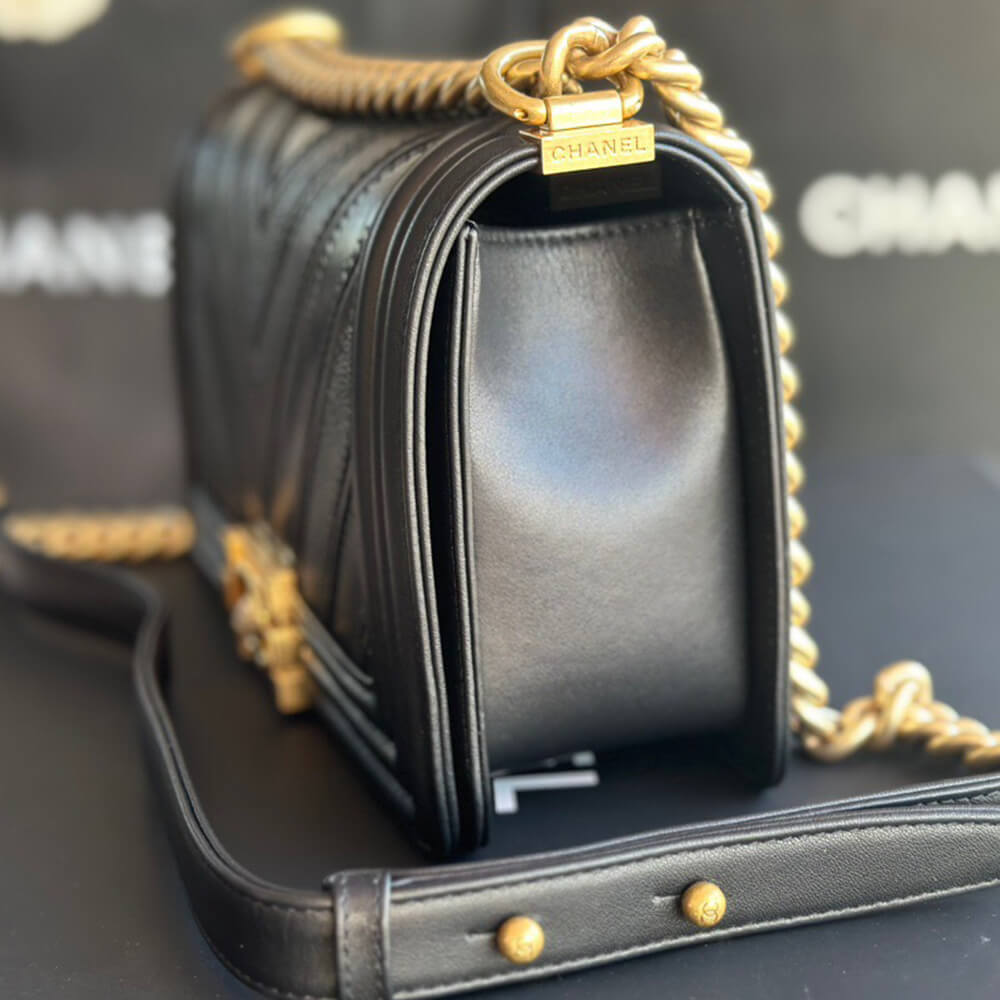 Chevron Boy Chanel Handbag