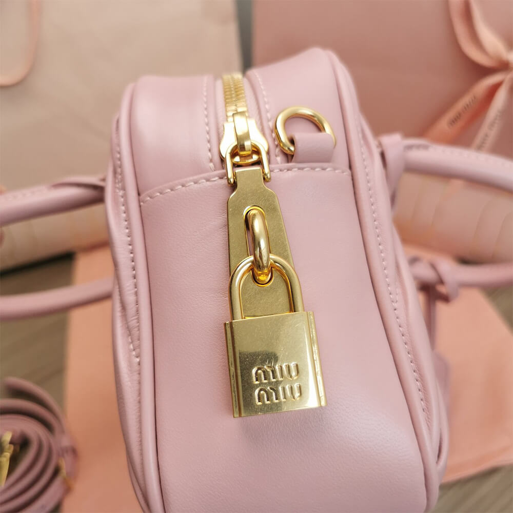 Matelasse nappa leather top-handle bag