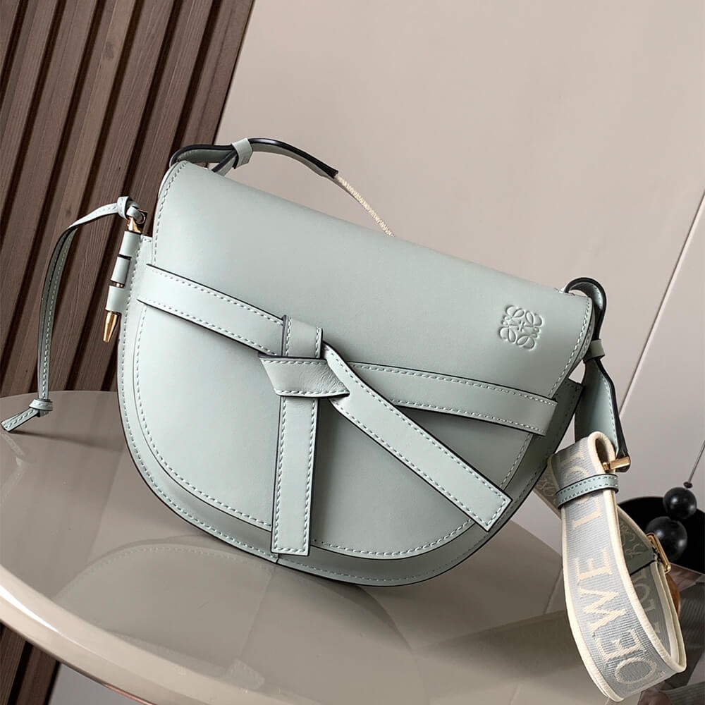 Loewe Small Gate bag in soft calfskin and jacquard