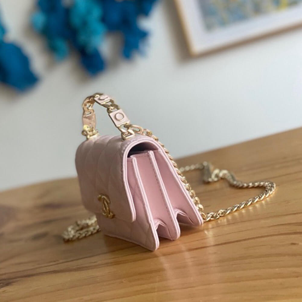 Chanel mini flap with top handle(HIGH-END GRADE)