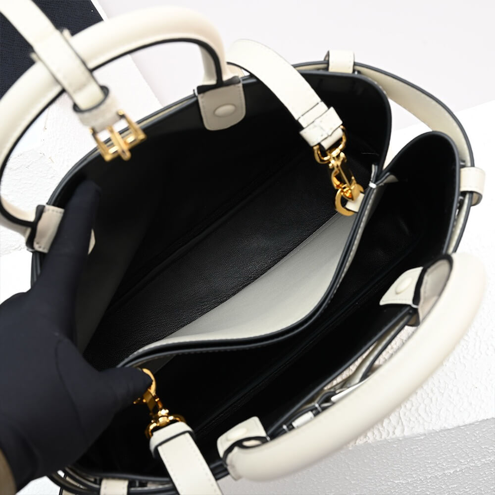 Prada Buckle small leather handbag with belt(high-end grade)