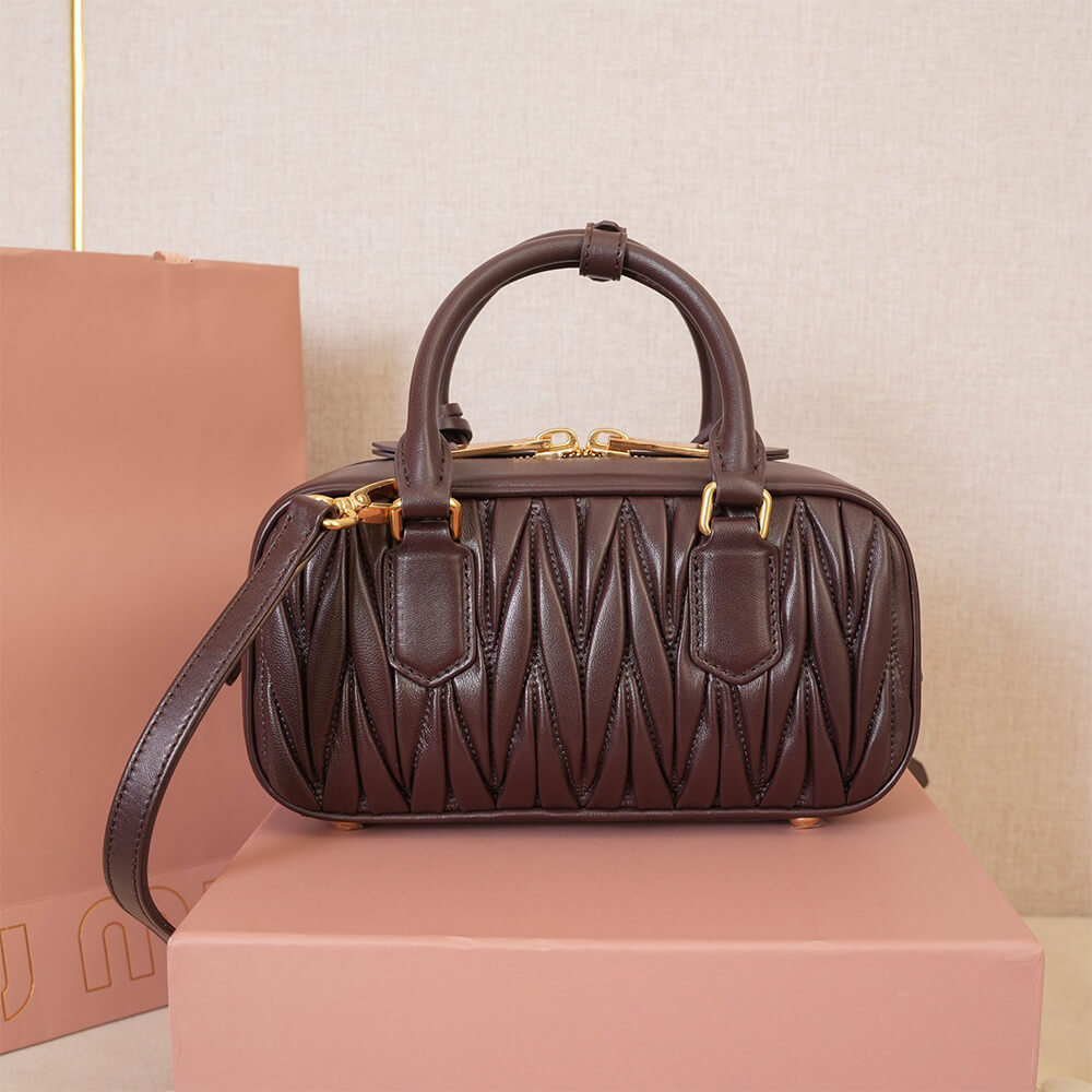 MIUMIU Medium Arcadie matelasse nappa Bag(HIGH-END GRADE)