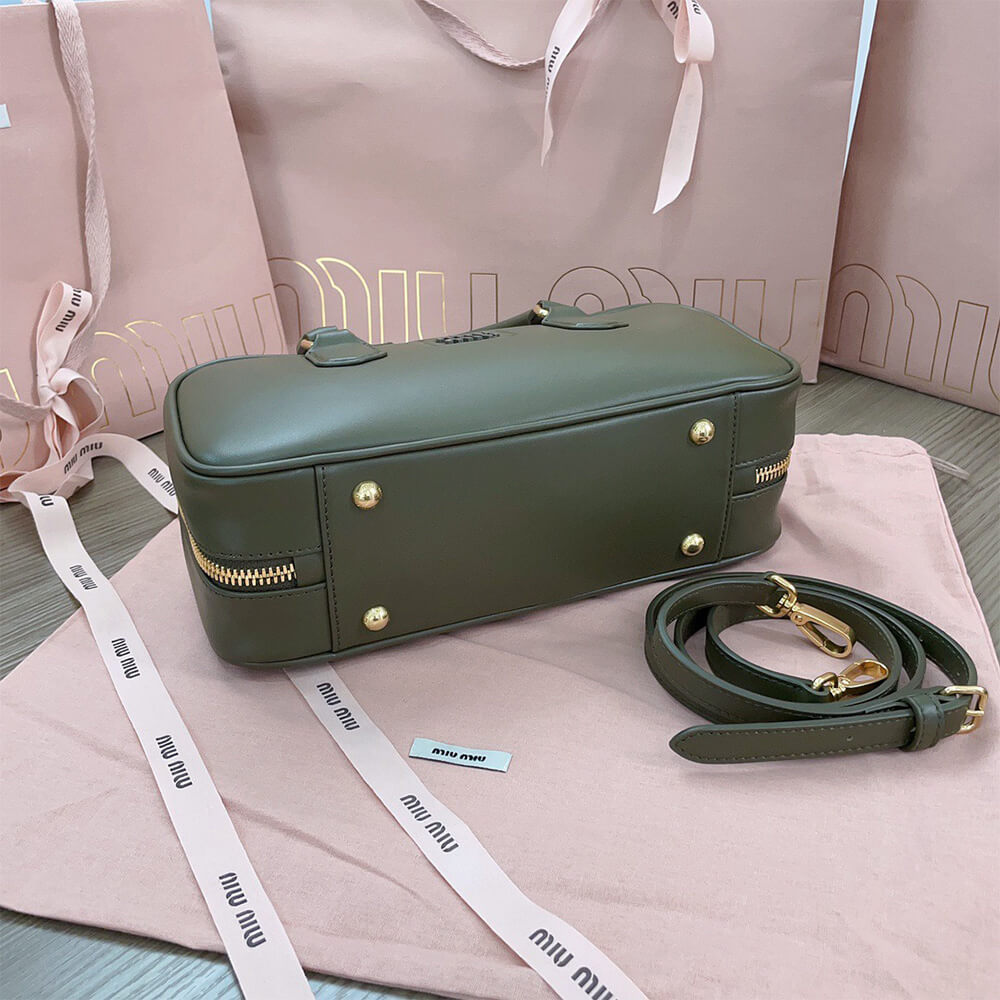 MIUMIU Large Arcadie Leather Bag(HIGH-END GRADE)