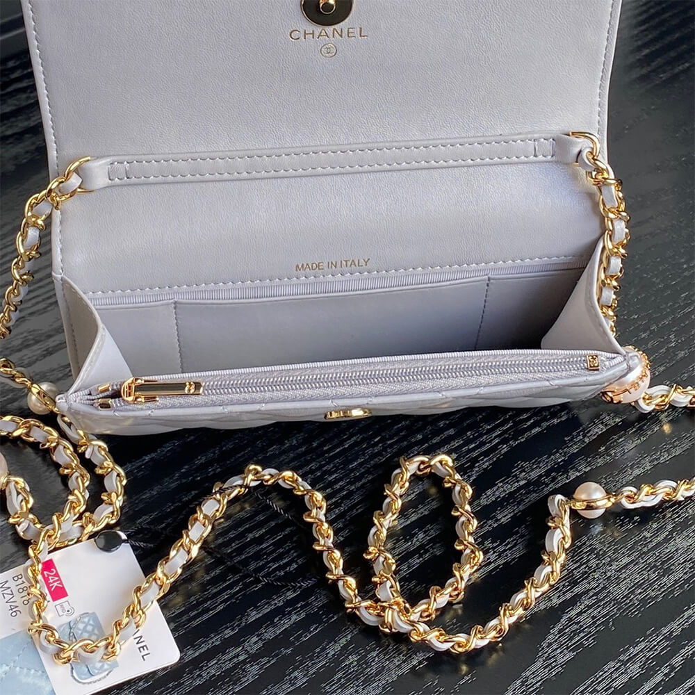 CHANEL Flap Phone Holder with Chain(HIGH-END GRADE)