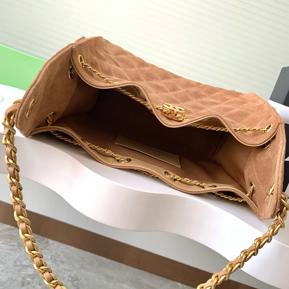 CHANEL 25 Small Handbag SUEDE(high-end grade)