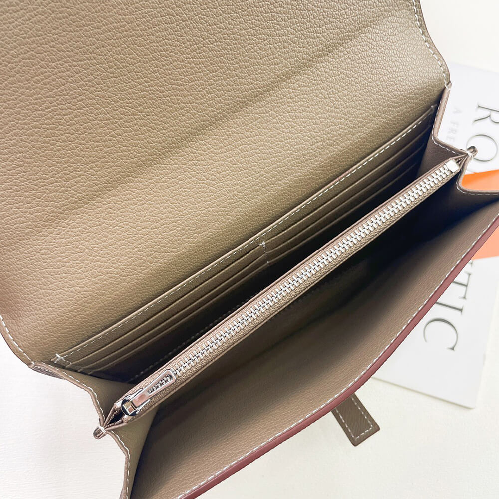 HERMES New H Passant Toutenmain wallet(HIGH-END GRADE)