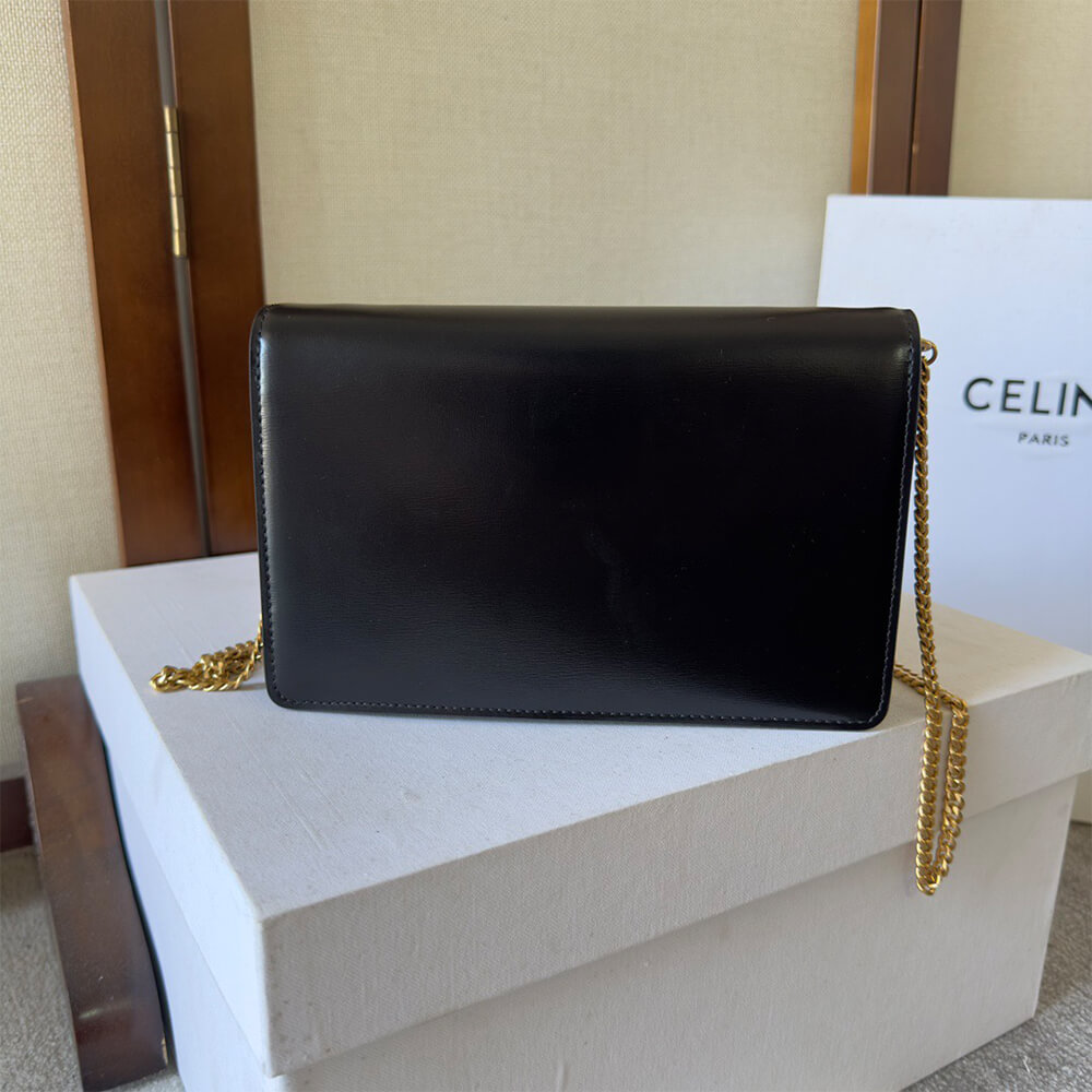 WALLET ON CHAIN MARGO in Shiny calfskin(HIGH-END GRADE)
