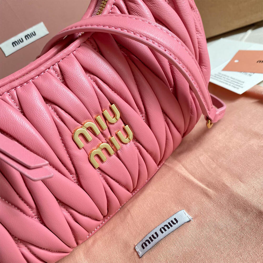 Small Wander matelasse nappa leather hobo bag(HIGH-END GRADE)