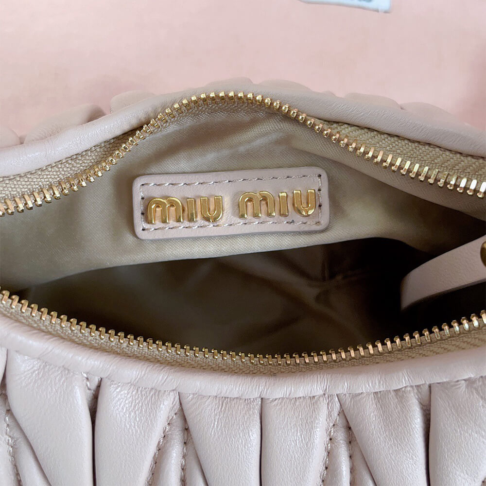 Mini Wander matelasse nappa leather hobo bag(high-end grade)